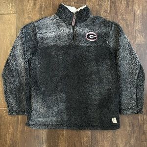 Pressbox Georgia Bulldogs 1/4 zip Fleece Jacket